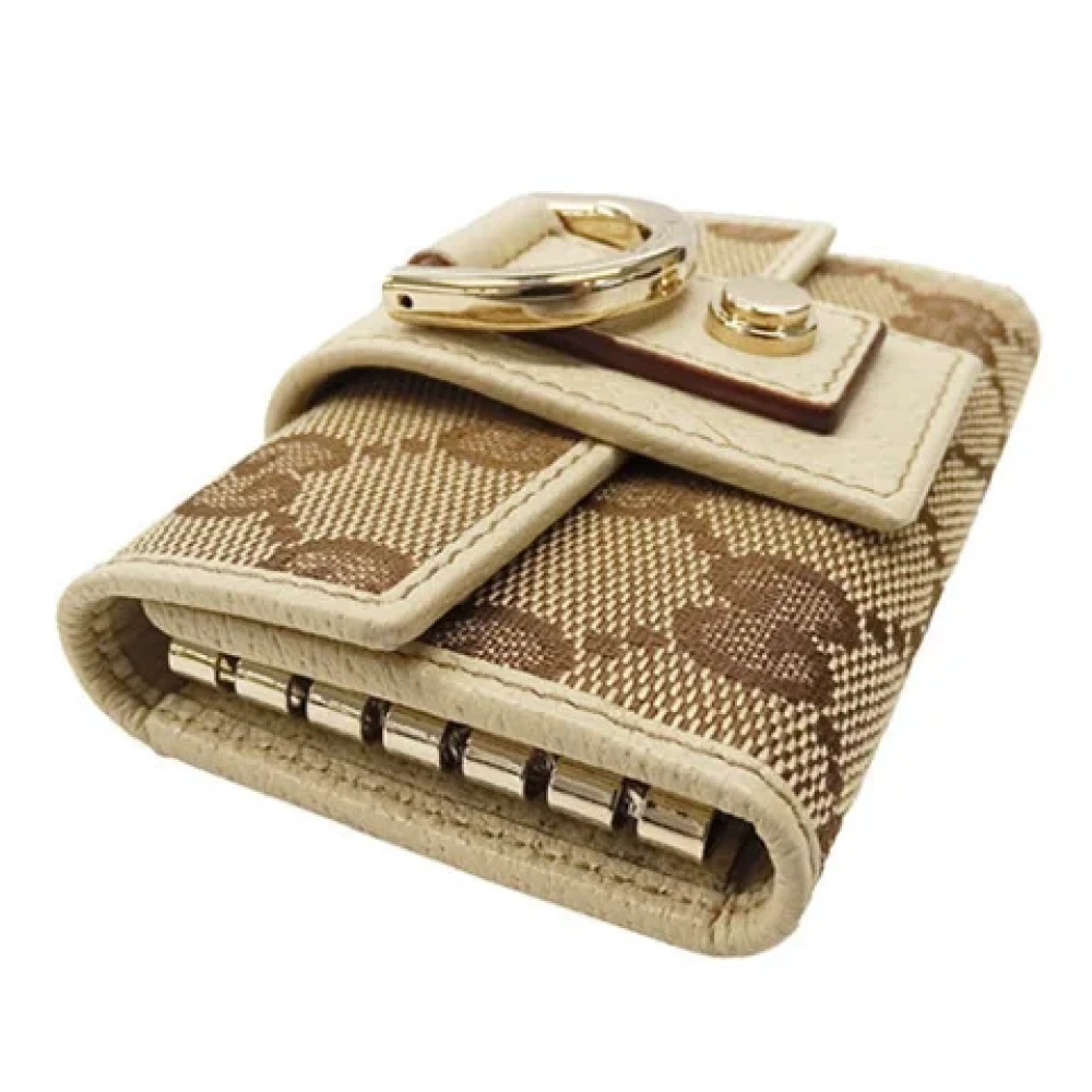 Gucci Vintage Pre-owned Canvas key-holders Beige Dames