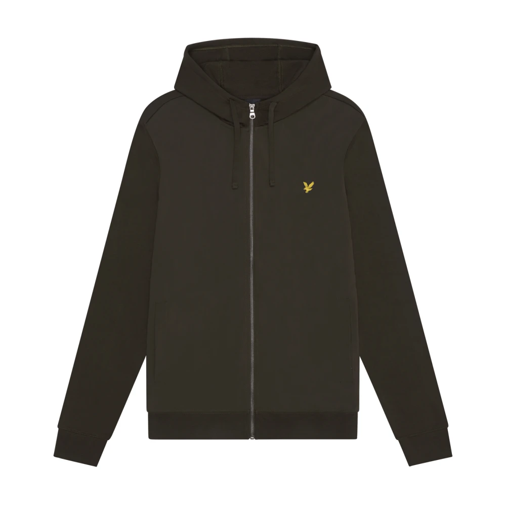 Lyle & Scott Mid Layers Hybrid Zip Hoodie Green, Herr