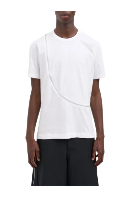 Asymmetrisk T-shirt med dragkedja