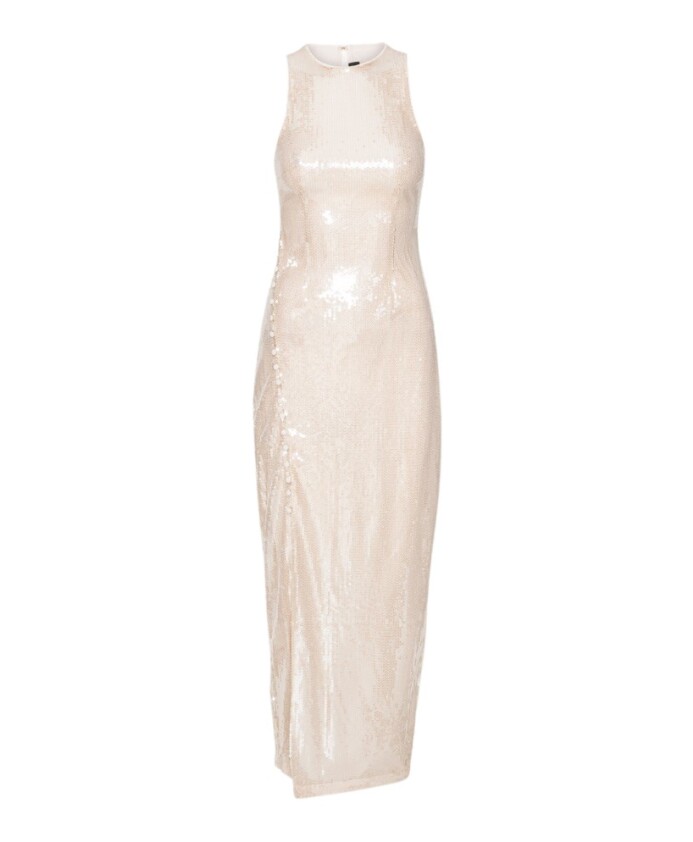 sequins-buttoned-dress-beige