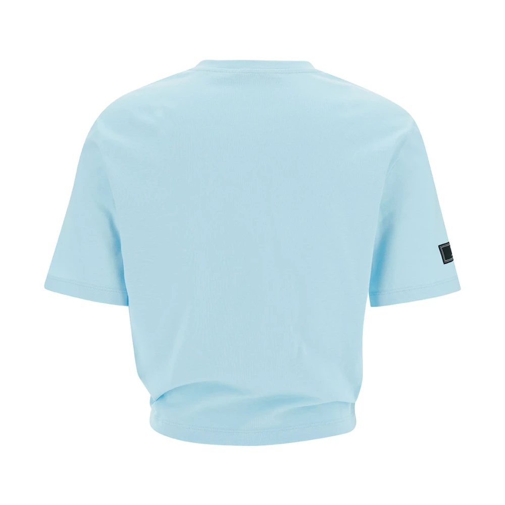 Versace Stijlvolle T-shirts en Polos Blue Dames