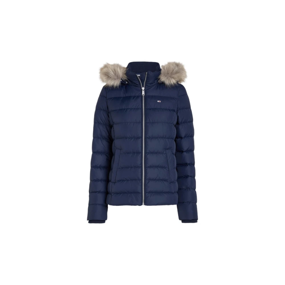 Tommy Jeans Korte Gewatteerde Jas Blue Dames