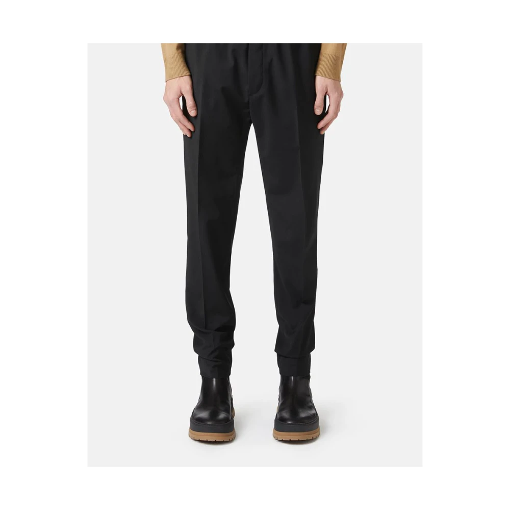 Iceberg Wollen broek met logo Black Heren