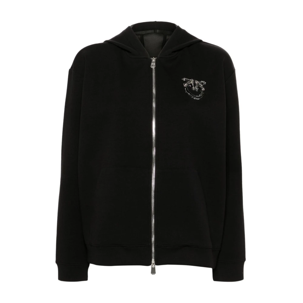Pinko Kristal Love Birds Sweater Black Dames
