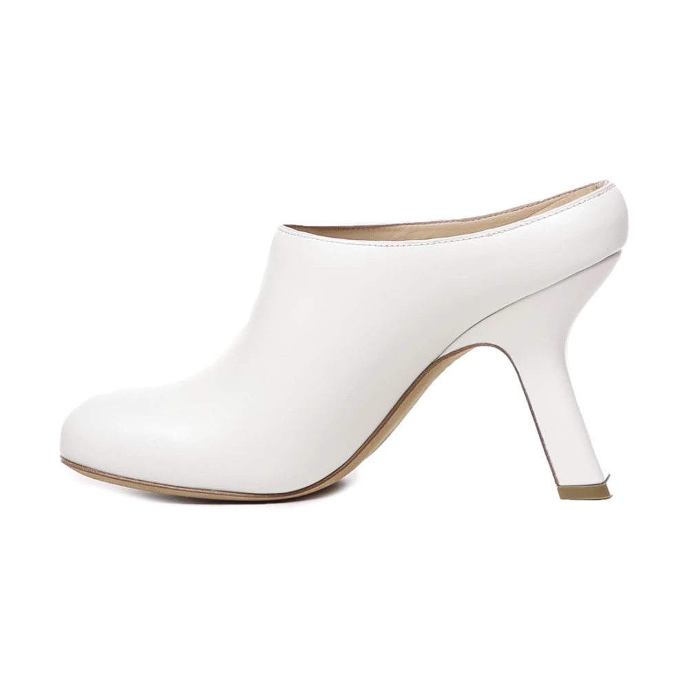 Loewe Witte hoge hak klompsandalen White Dames