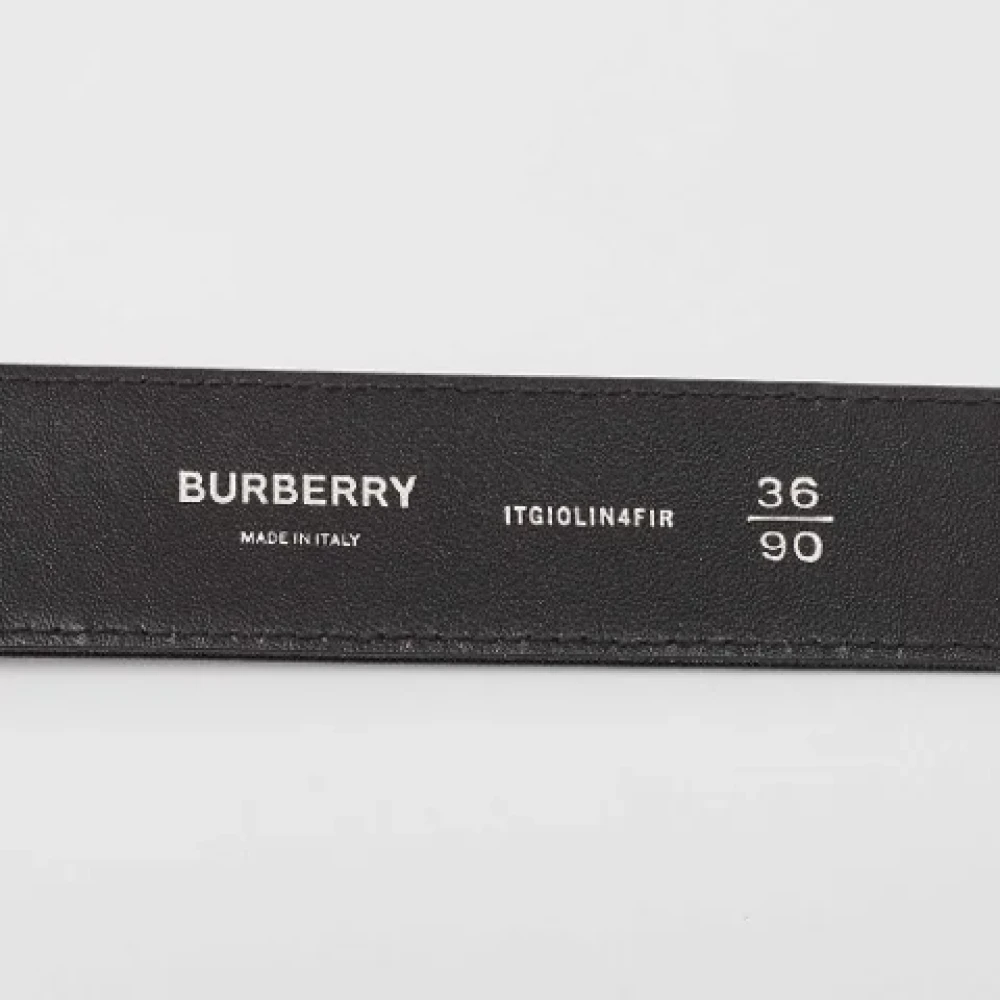 Burberry Vintage Pre-owned Leather belts Black Heren