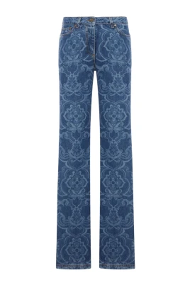 Flared Jeans med Pegaso-knappar