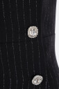black-and-silver-striped-twill-dress
