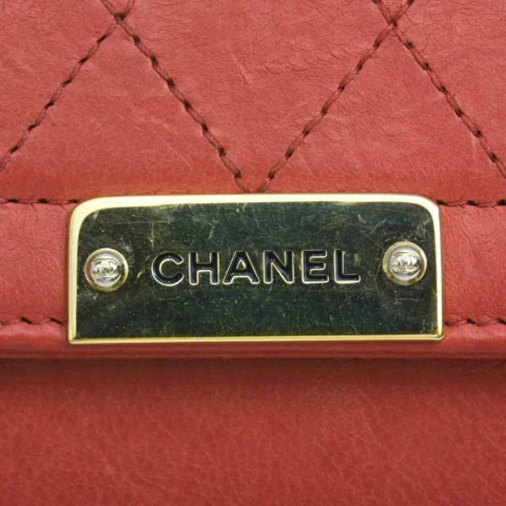 Chanel Vintage Pre-owned Leather wallets Pink Dames