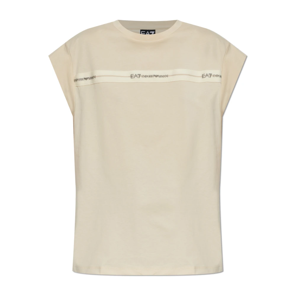 Emporio Armani Ea7 Donna Beige Top, M, New,