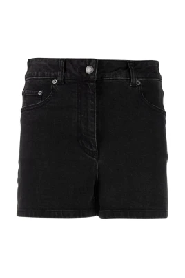 Denim Stretch Shorts med Sesame Street-etikett