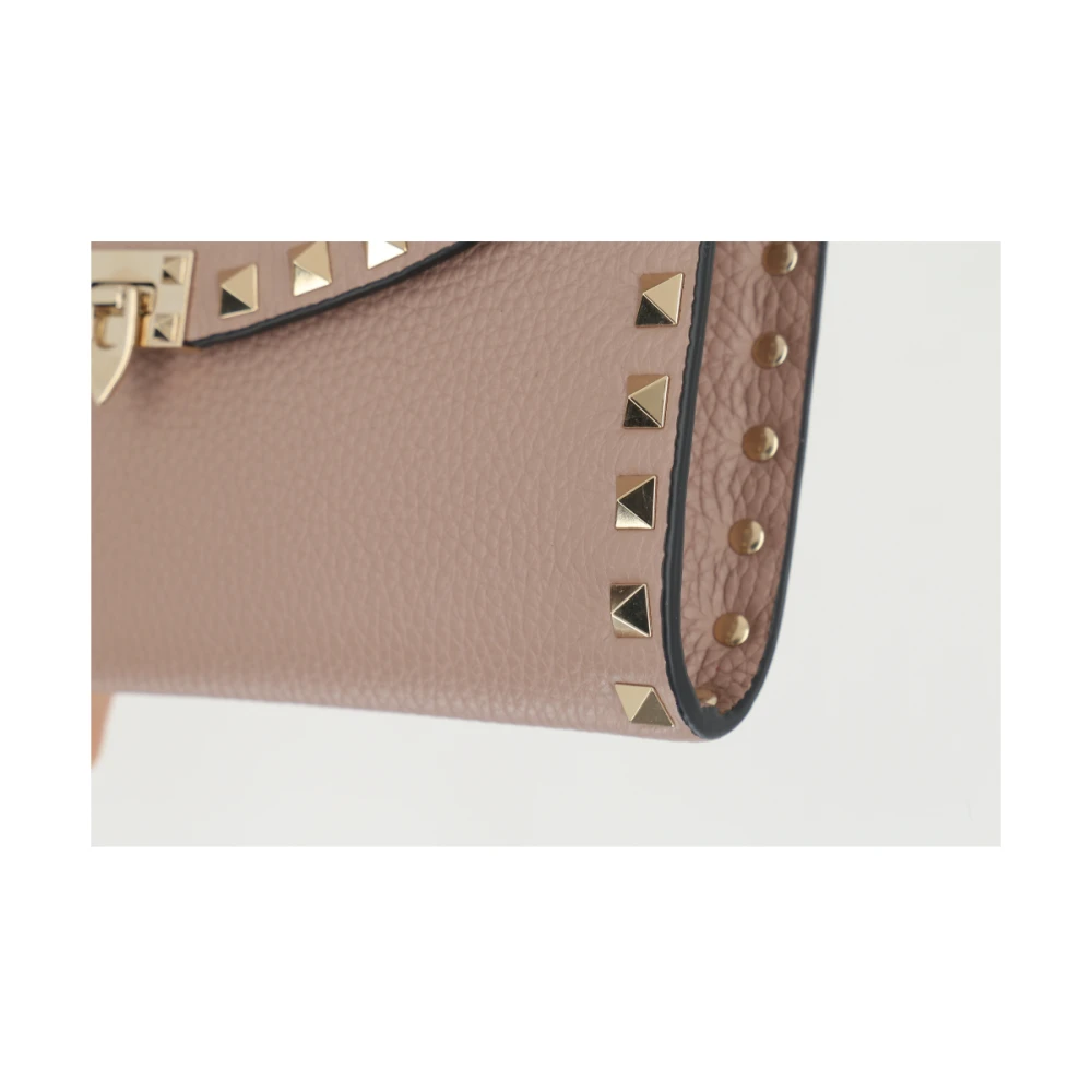 Valentino Garavani Studded Kettingportemonnee in Blush Brown Dames