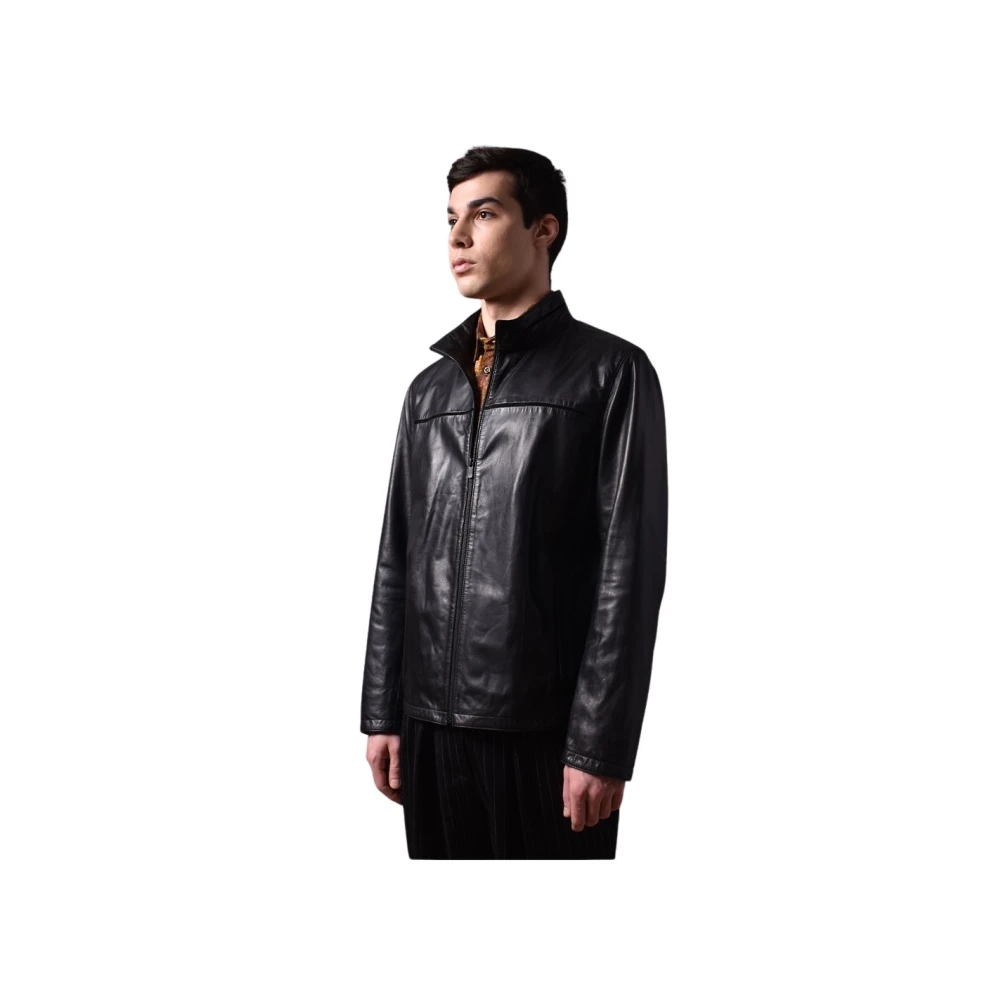 Poche Paris Stijlvolle Jas voor Mannen Black Heren