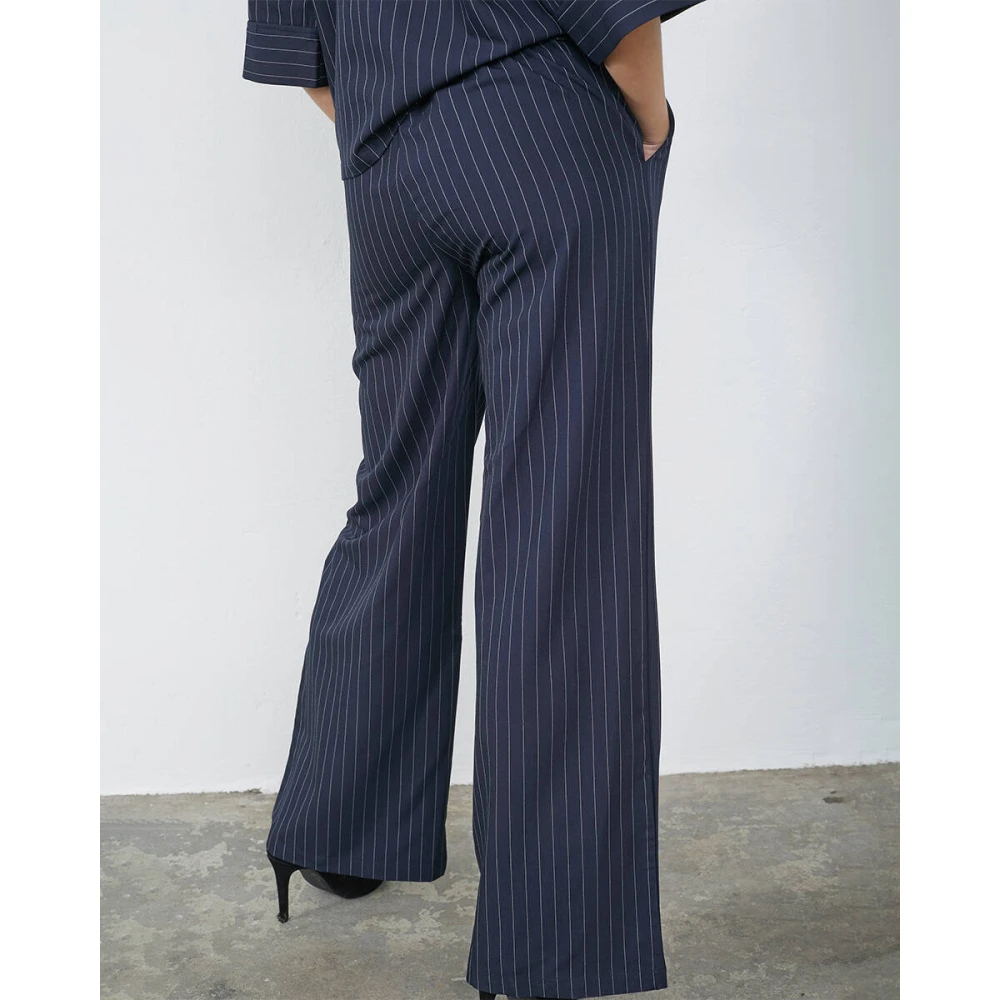 Sisters Point Stijlvolle Verina-Pa Broek Blue Dames