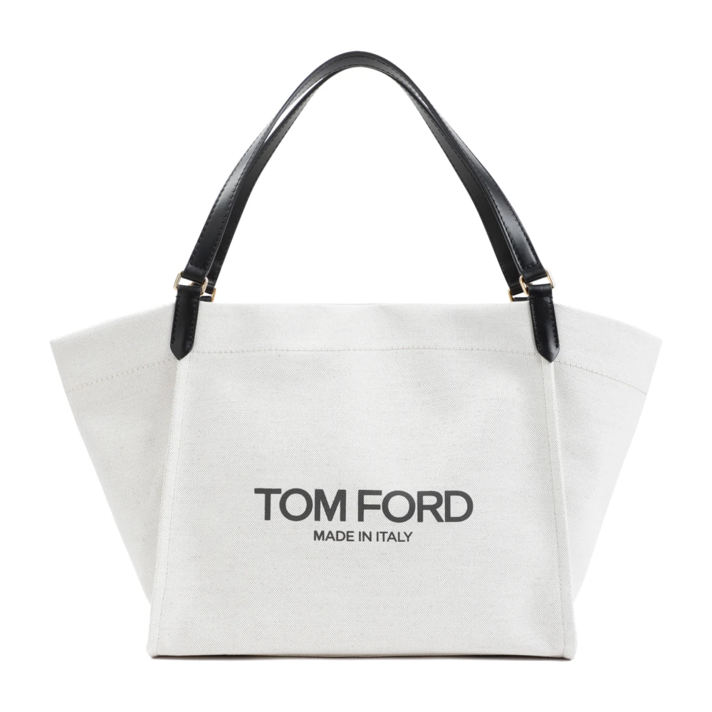 Tom Ford Zwarte Shopper Tote Tas White Dames