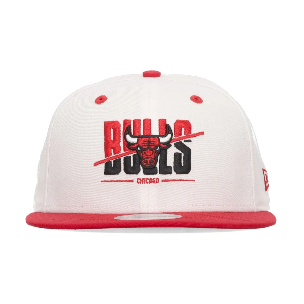 new era Chicago Bulls Platte Klep Pet Wit White Unisex