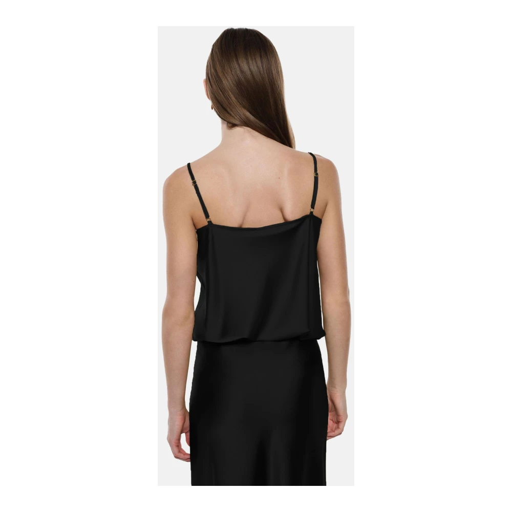 Imperial Mouwloze Top Black Dames