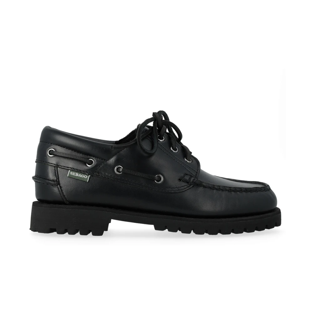 Sebago Uomo Nero - Mocassino Acadia Waxy In Pelle - Shoes - 42 Eu