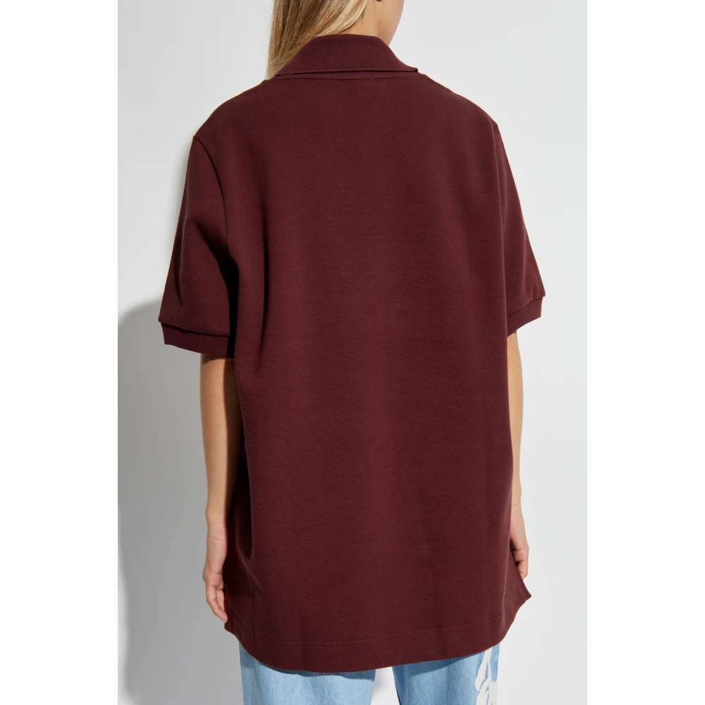 Lacoste Polo met patch Red Unisex