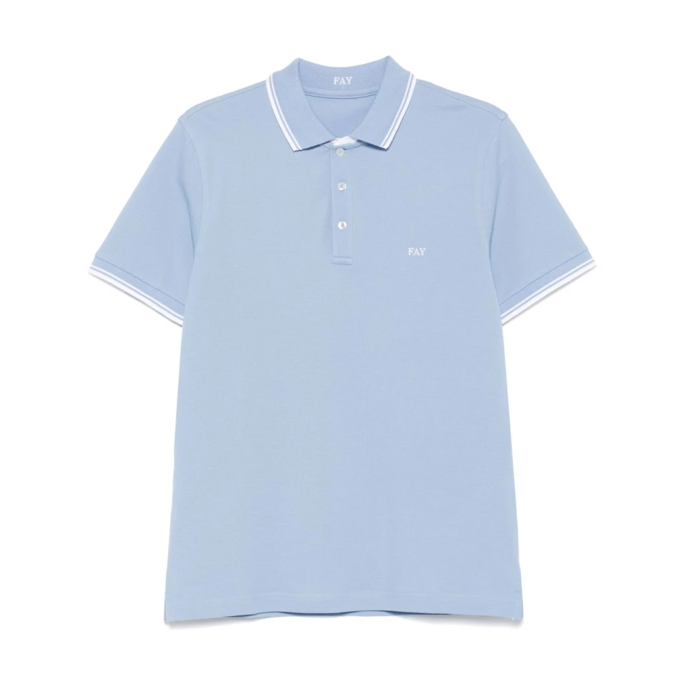 Fay - Tops > Polo Shirts - Blue - Fay - Modalova