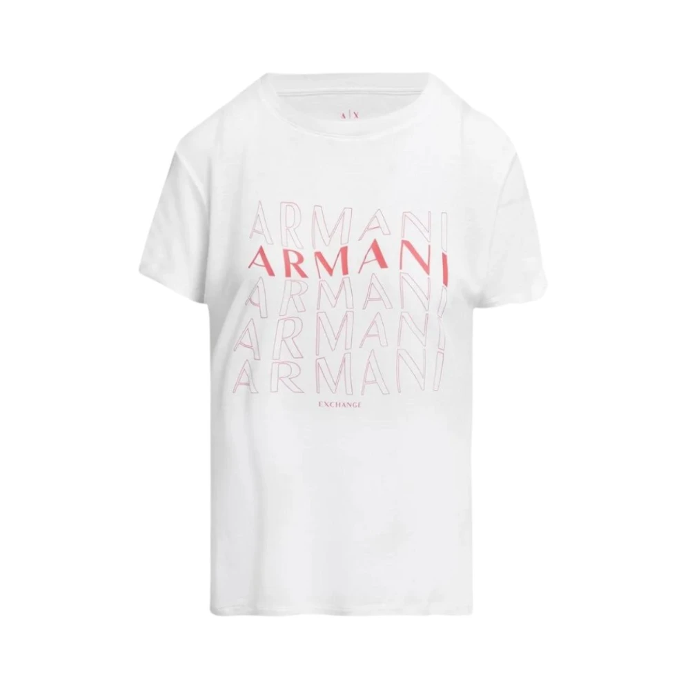 Armani Exchange Basis T-shirt Casual Stijl White Dames