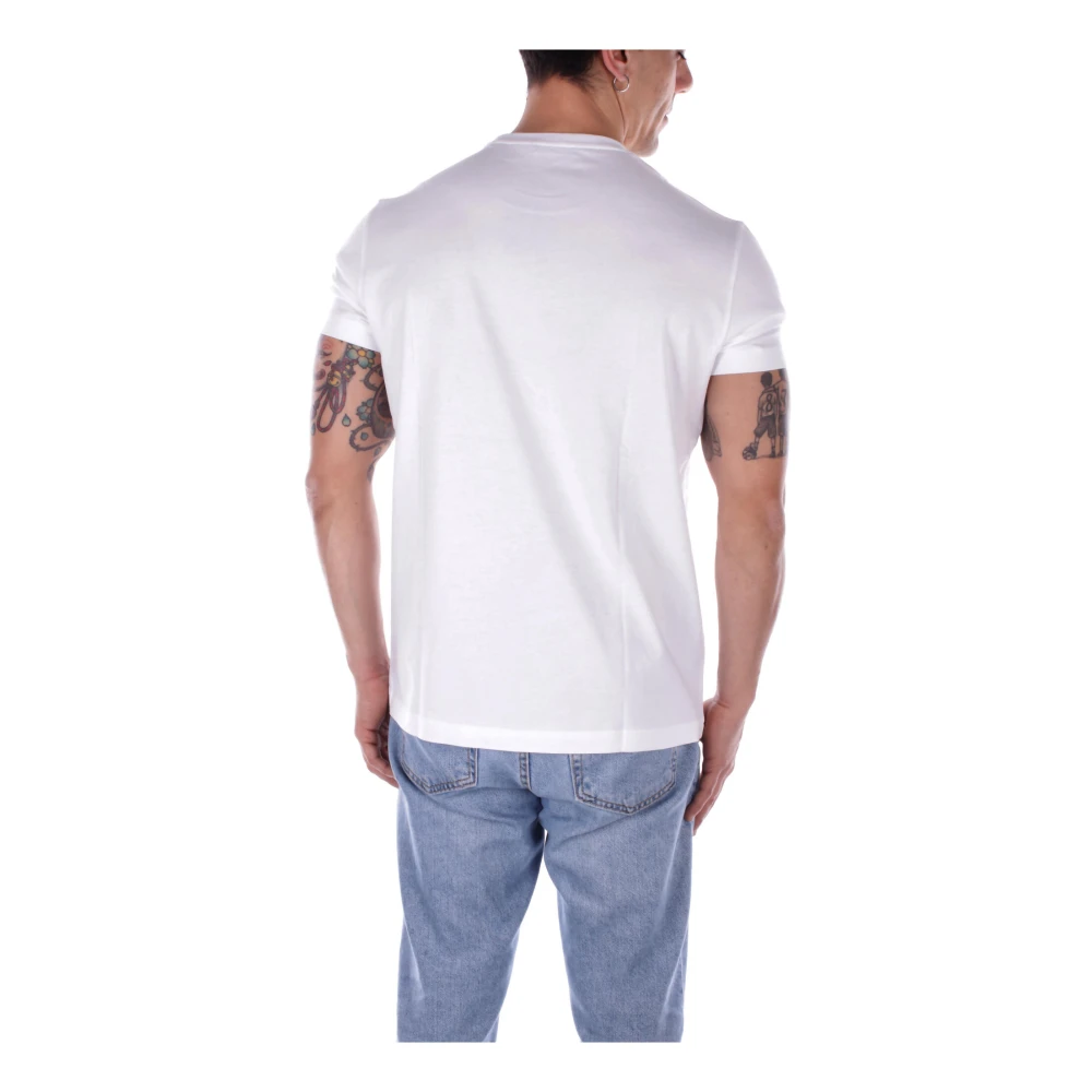Fay Wit Logo Front T-shirts en Polo's White Heren