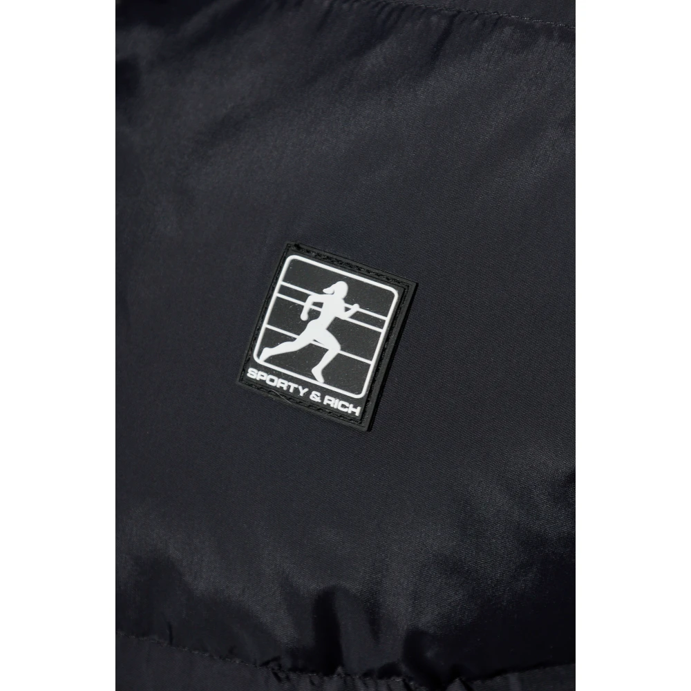 Sporty & Rich Gevoerde jas Black Unisex