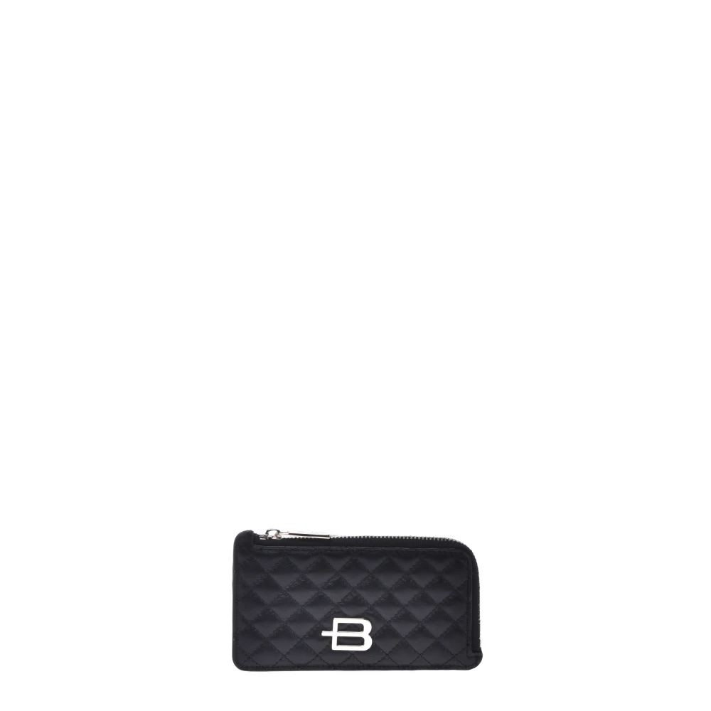 Baldinini Women's Black Wallets & Cardholders, One Size, Wallet In Quilted Leather