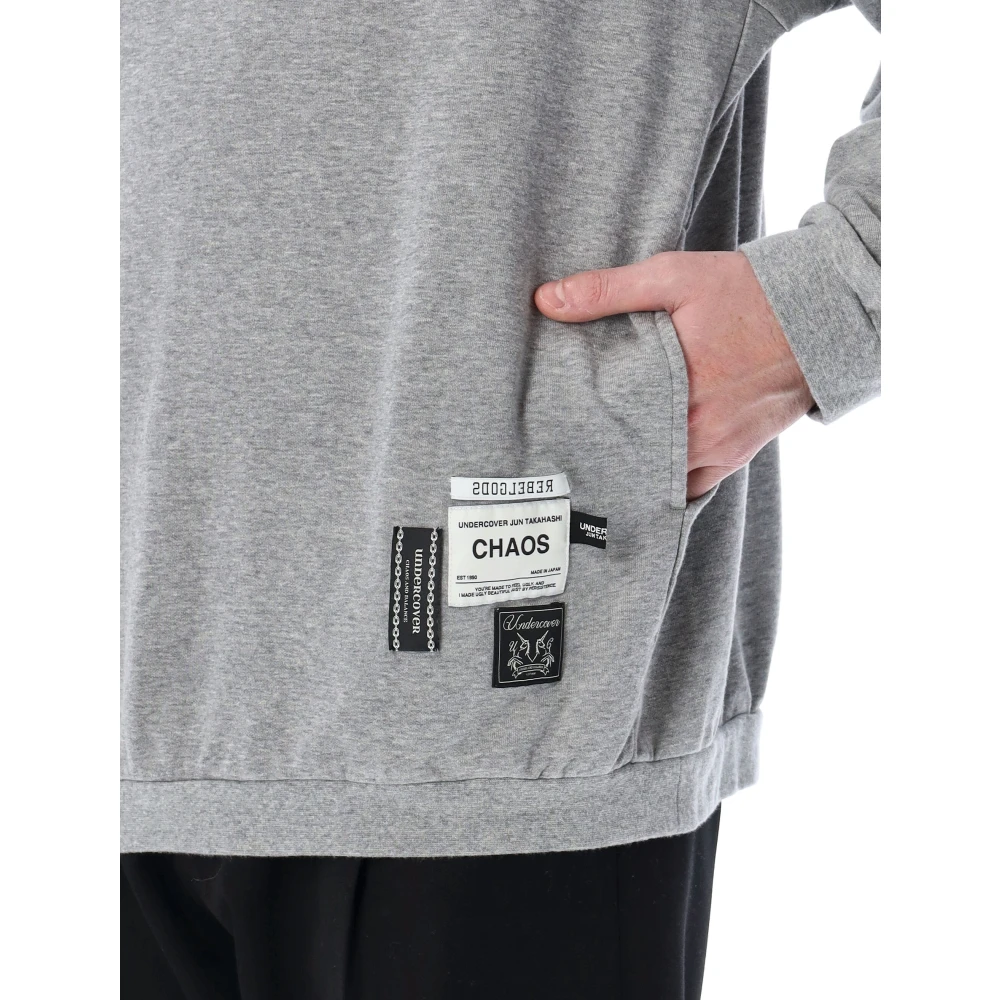 Undercover Labels Crewneck Sweatshirt Gray Heren