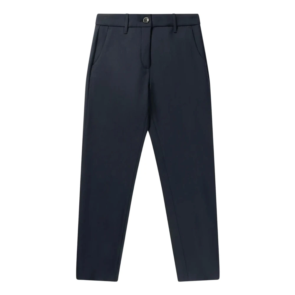 Nine In The Morning Blauwe Tech Wol Chino Broek Blue Heren