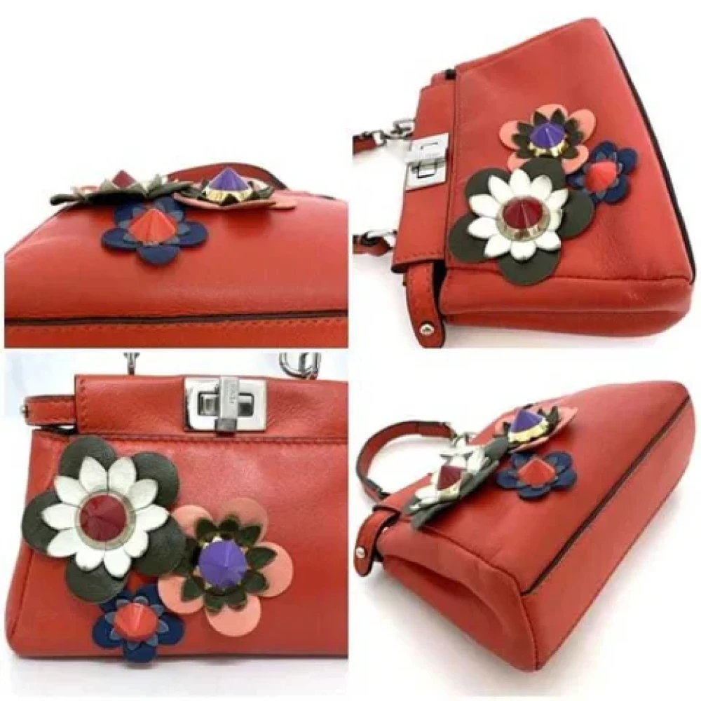 Fendi Vintage Pre-owned Leather fendi-bags Red Dames