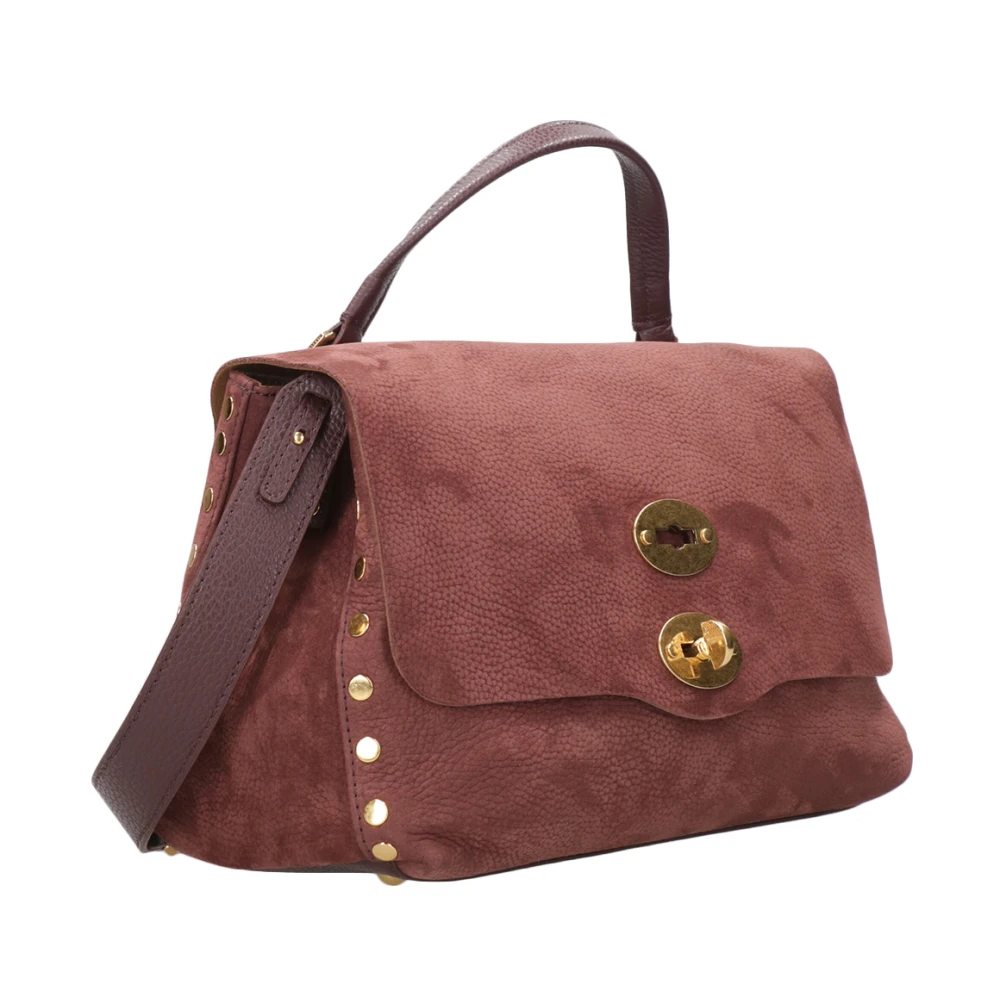Zanellato Rode leren tas met klep sluiting Red Dames