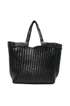 black-woven-leather-tote-bag
