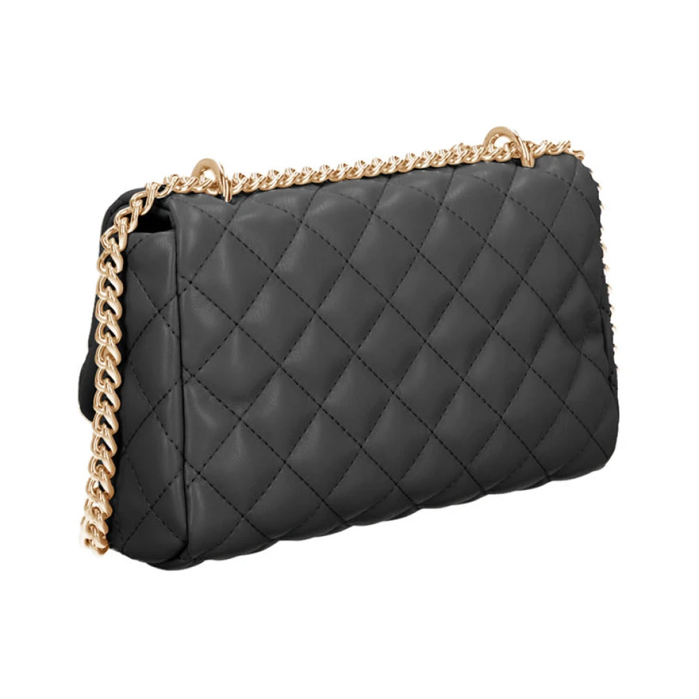 Liu Jo Zwarte Flap Sluiting Crossbody Tas Black Dames