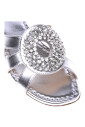 silver-laminated-leather-clogs