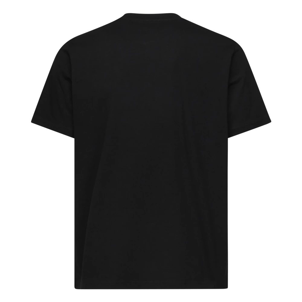 Moncler Zwarte Katoenen T-shirts en Polos Black Heren