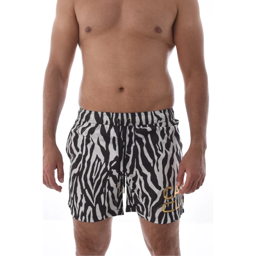 Cavalli Class Dierenprint Zwembroek Black Heren