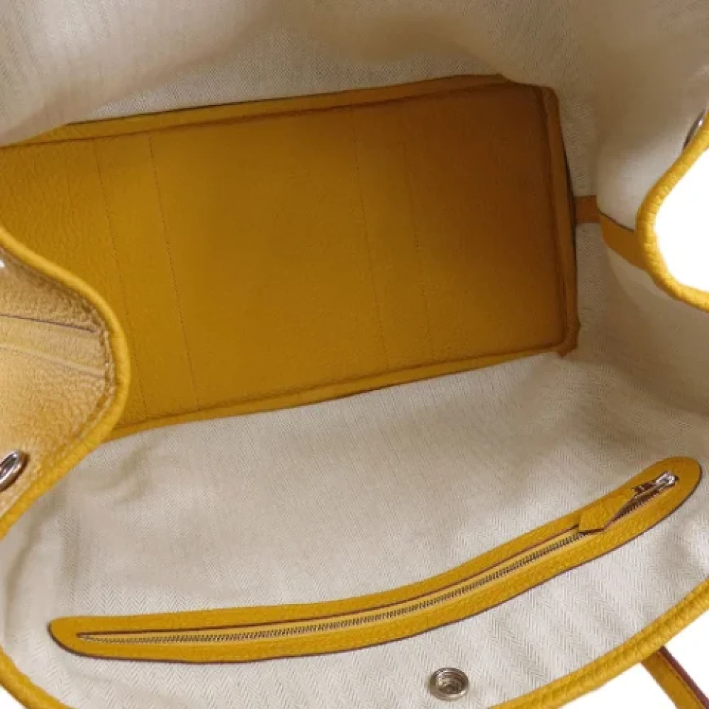 Hermès Vintage Pre-owned Leather totes Yellow Dames