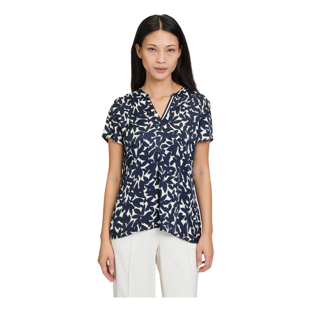 Betty Barclay Bloes top met knoopsluiting Blue Dames