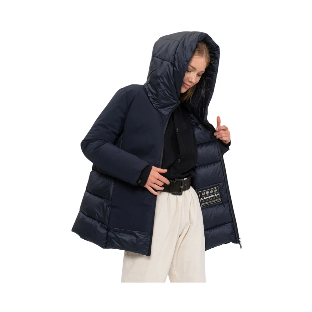 Canadian Classics Lange Puffer Jas Blue Dames