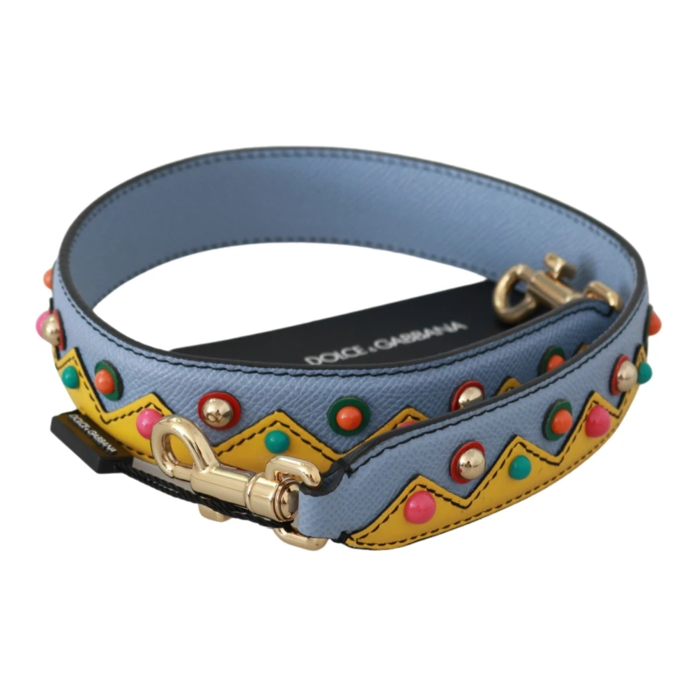 Dolce & Gabbana Women's Blue Handbag Accessory Shoulder Strap Leather - Bag Accessories - One Size - Bags