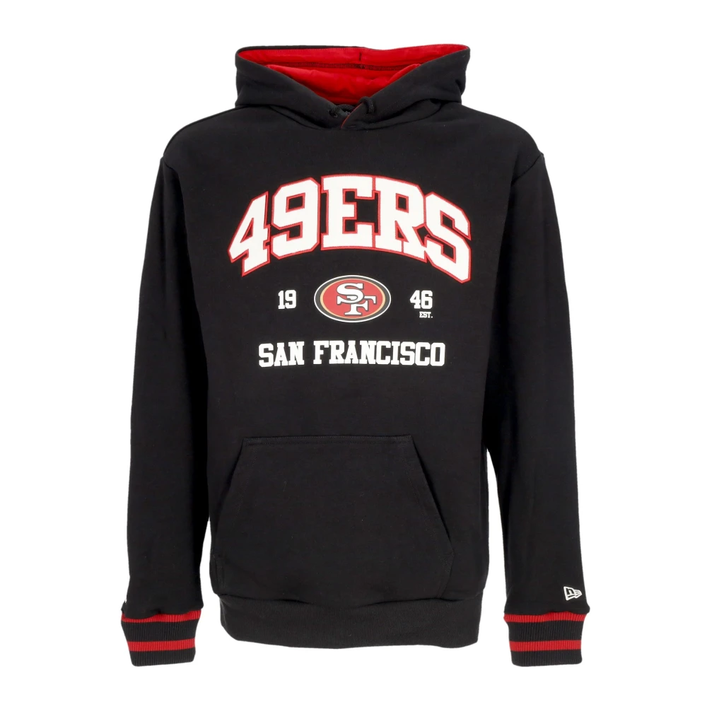 New era San Francisco 49ers Oversized Hoodie Zwart Rood Black Heren