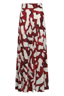 Giulia Printed Silk Skirt