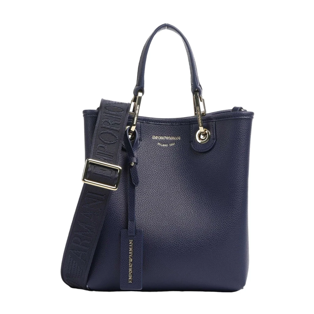 Giorgio Armani Blauwe Synthetische Winkel Tas Blue Dames