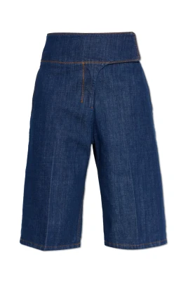 Wrapped Belted Bermuda Shorts