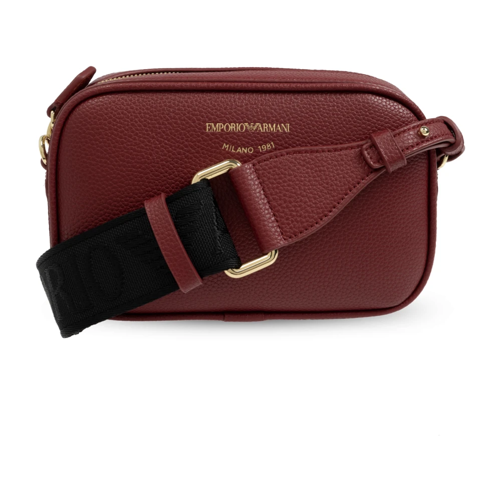 Emporio Armani Schoudertas met bedrukt logo Red Dames