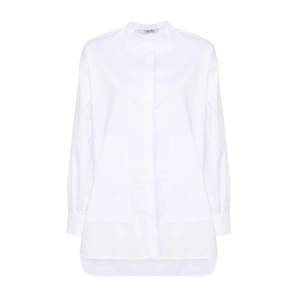 Max Mara Witte Shirt Nanda Italiaans Katoen White Dames