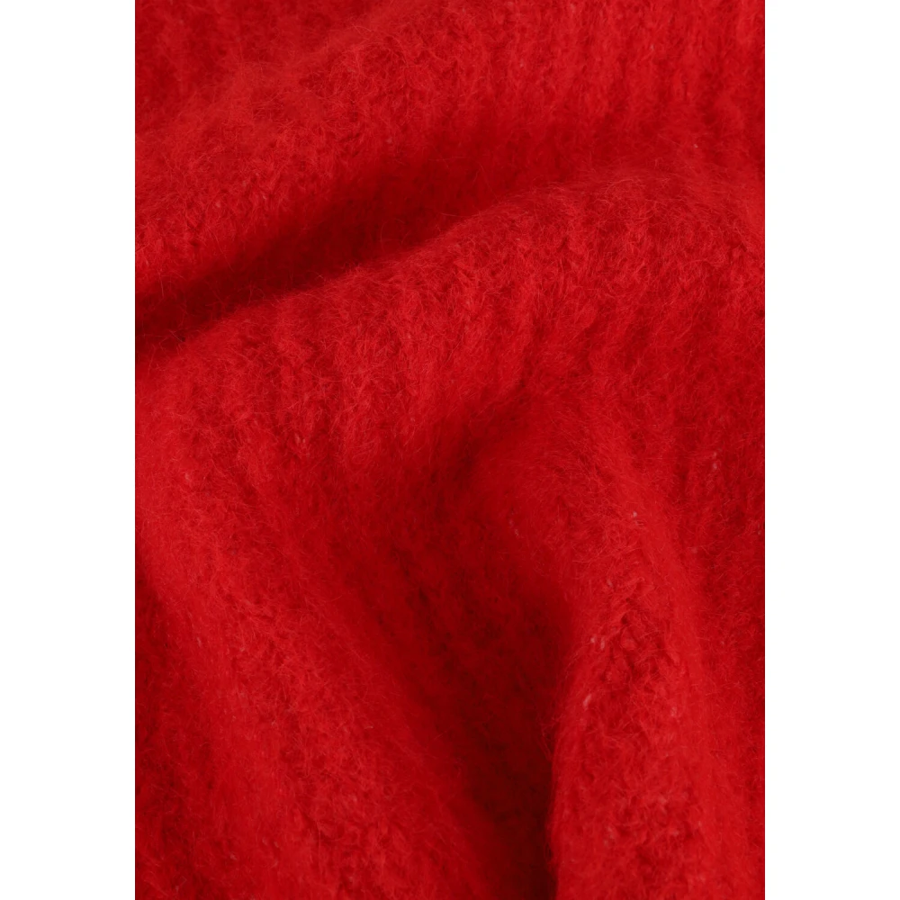Co'Couture Rode Crop Gebreide Trui Red Dames