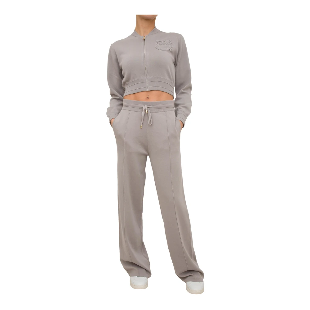 pinko Grijze Casual Broek Gray Dames
