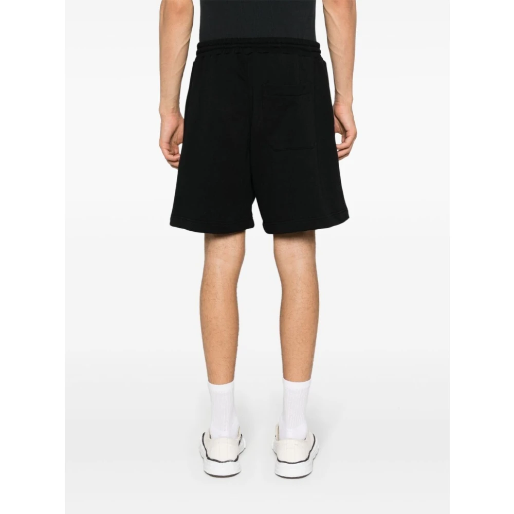 Msgm Zwarte Casual Shorts voor Mannen Black Heren